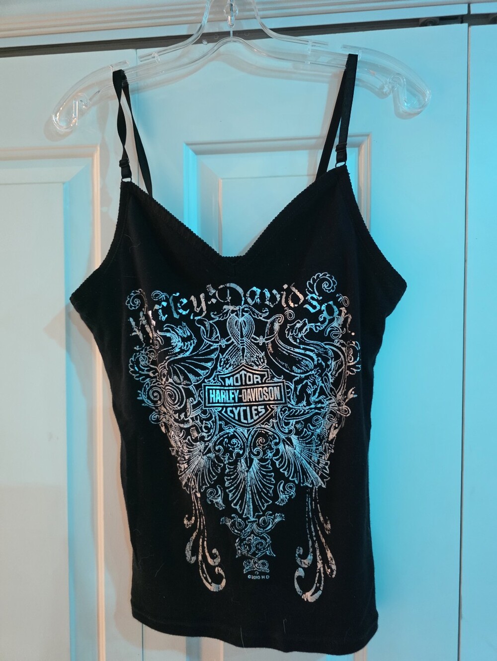 Harley-Davidson Black Tank Top with Silver Graphic